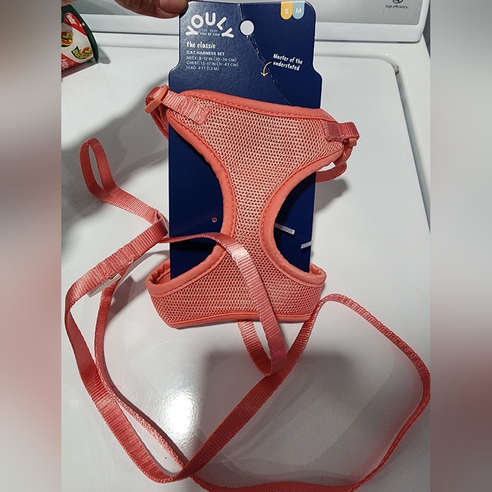 Youly Coral Cat Harness Set